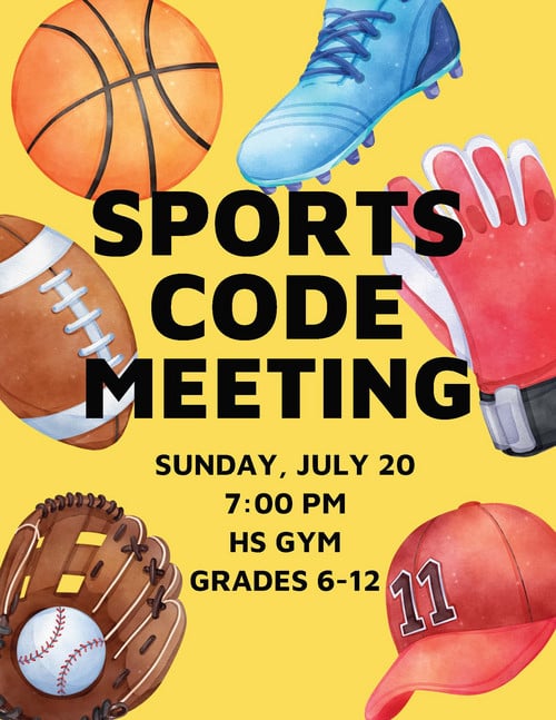 HSD Sports Code Meeting